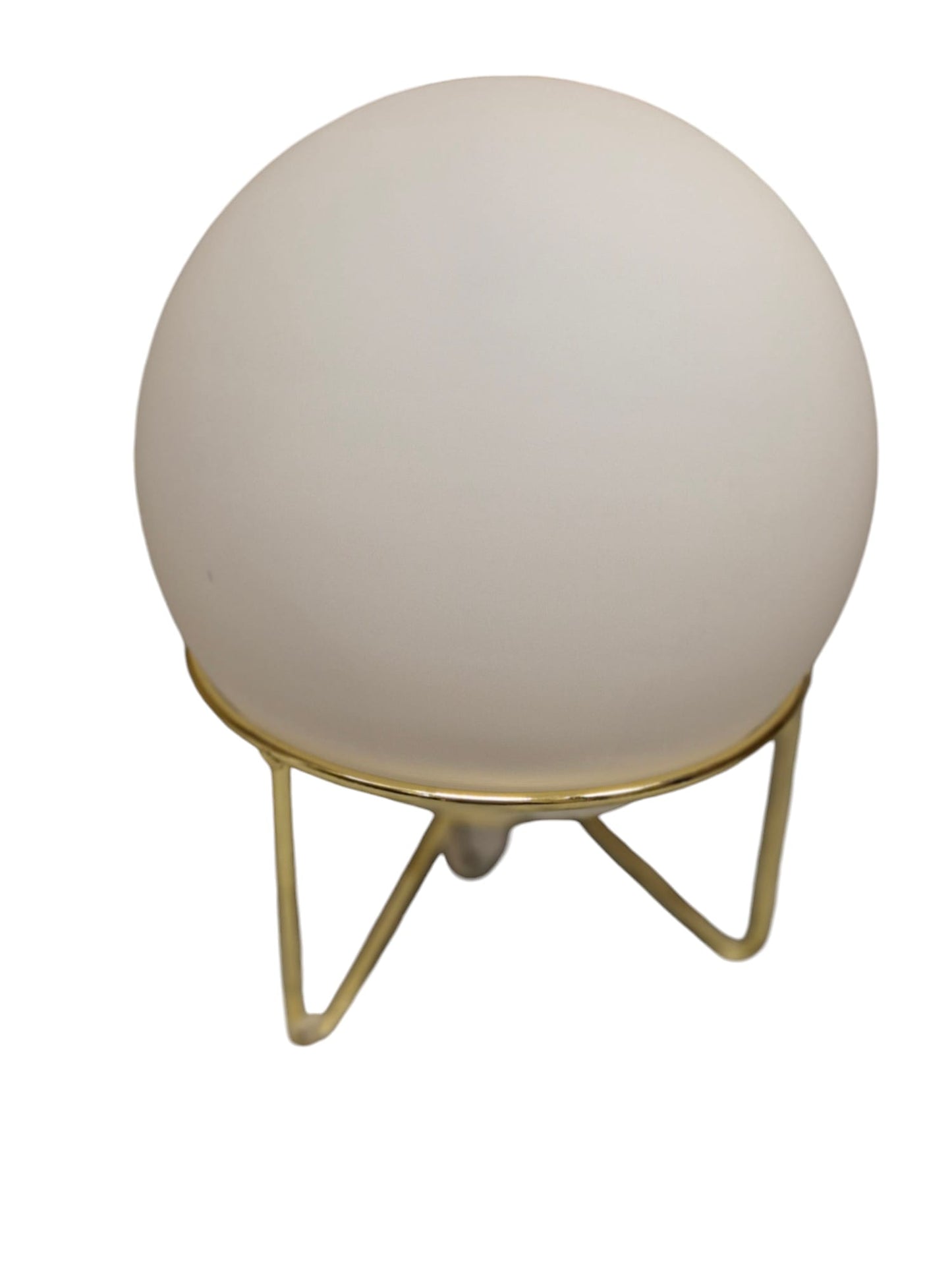 Rund bordlampe - hvid