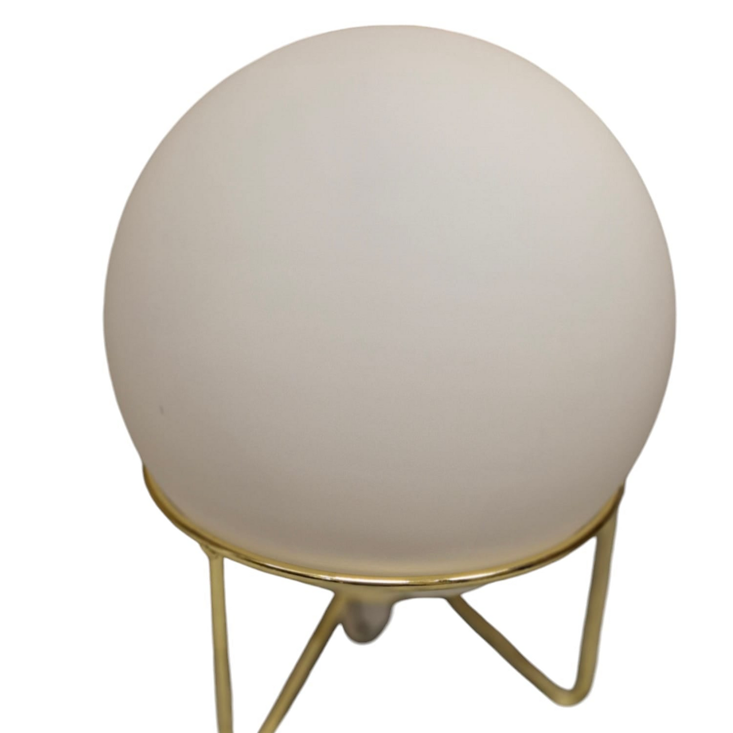 Rund bordlampe - hvid