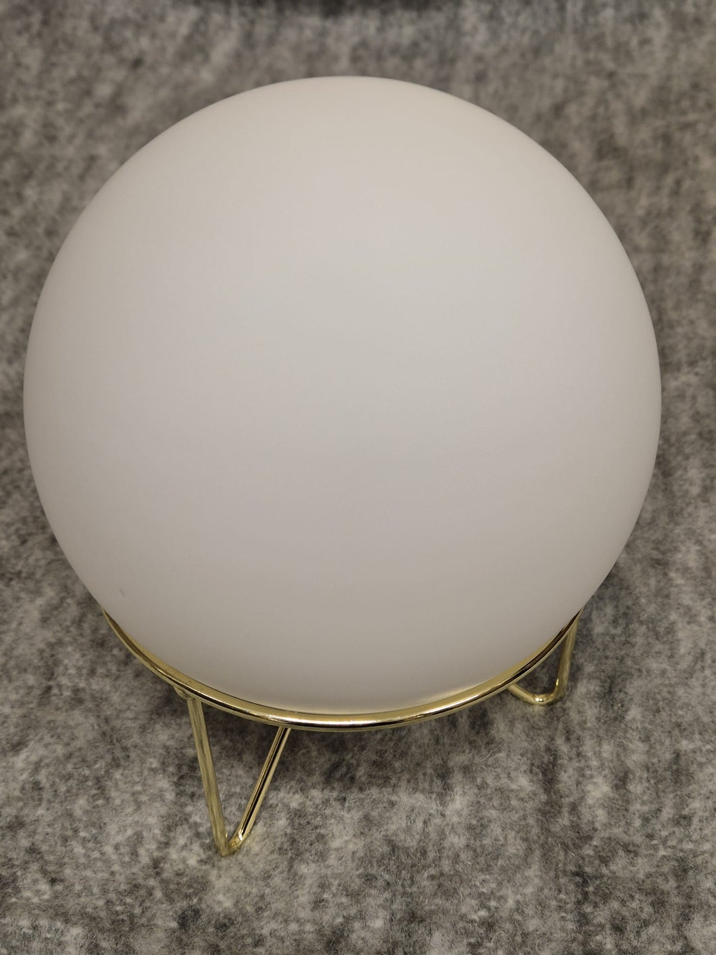 Rund bordlampe - hvid