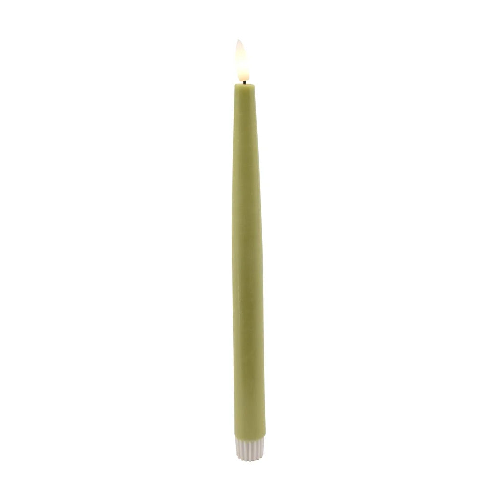 La Vida - LED kronelys - limegrøn - 2 stk