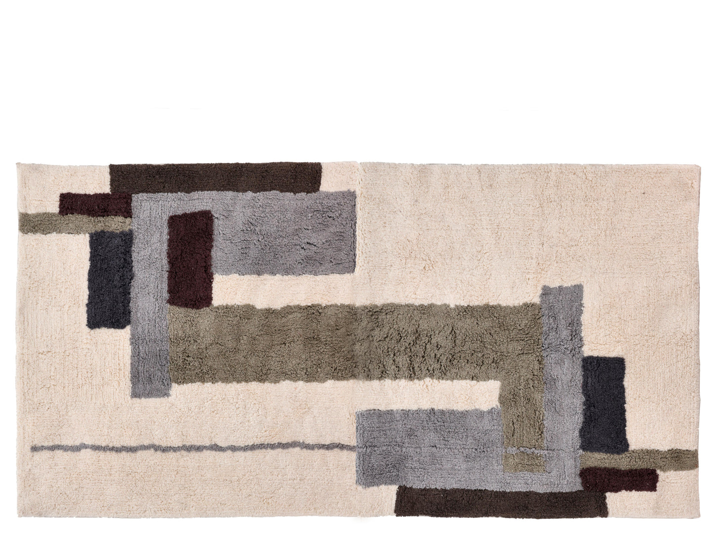 Villa Collection - Tæppe - Grå/Offwhite - 200 x 300cm