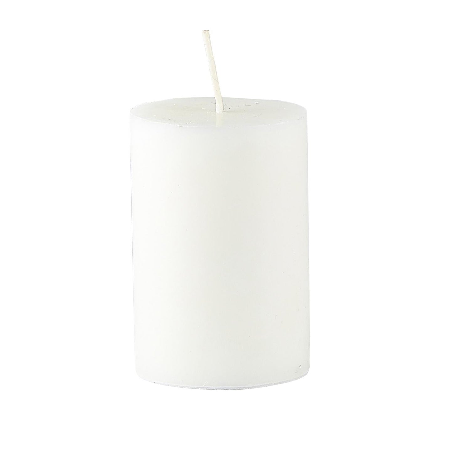 Villa Collection - Bloklys Trae - 9 x 6 cm - Hvid Stearin