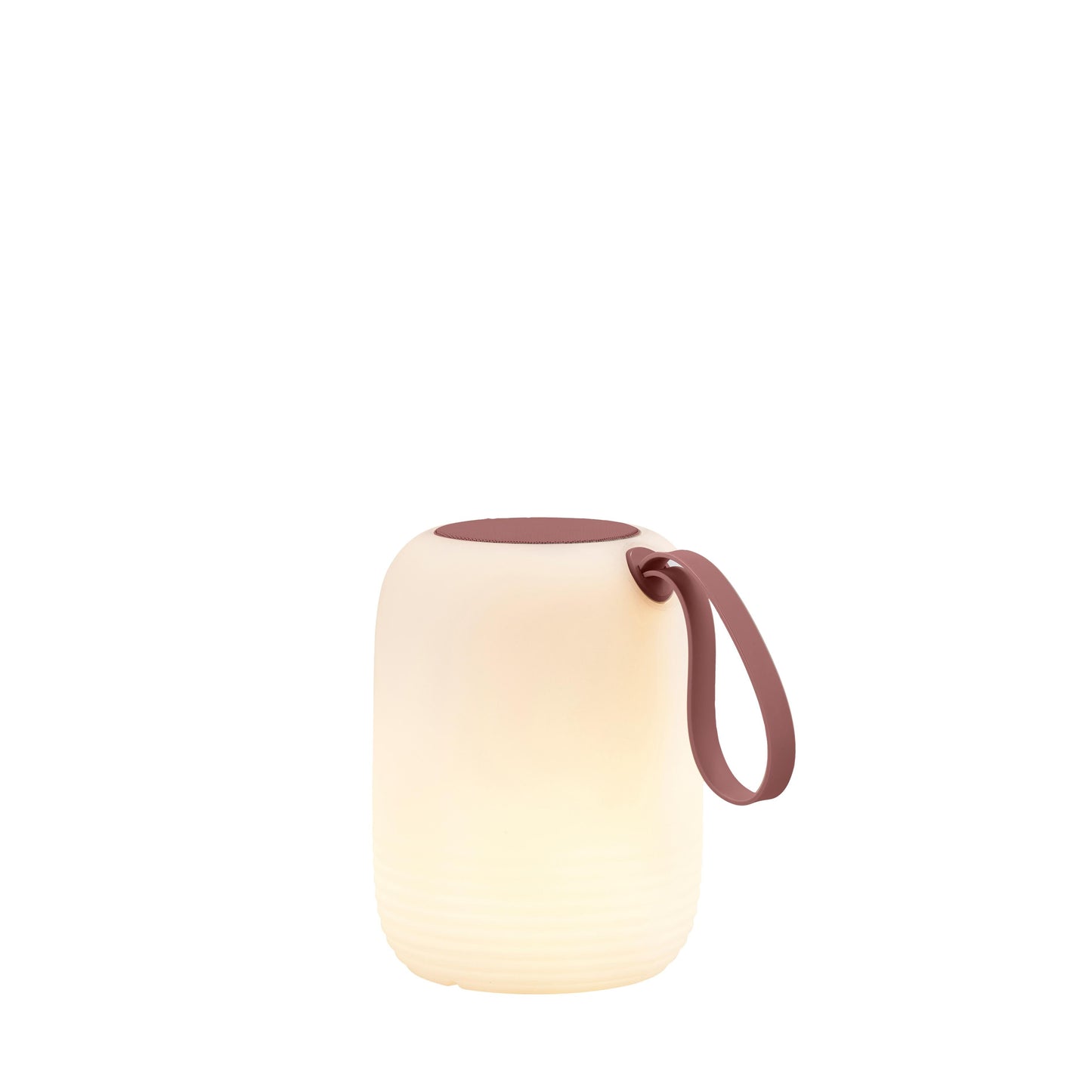 Villa Collection - LED-lampe m. Højtaler - 15,5 x 12 cm - Hvid/Cognac