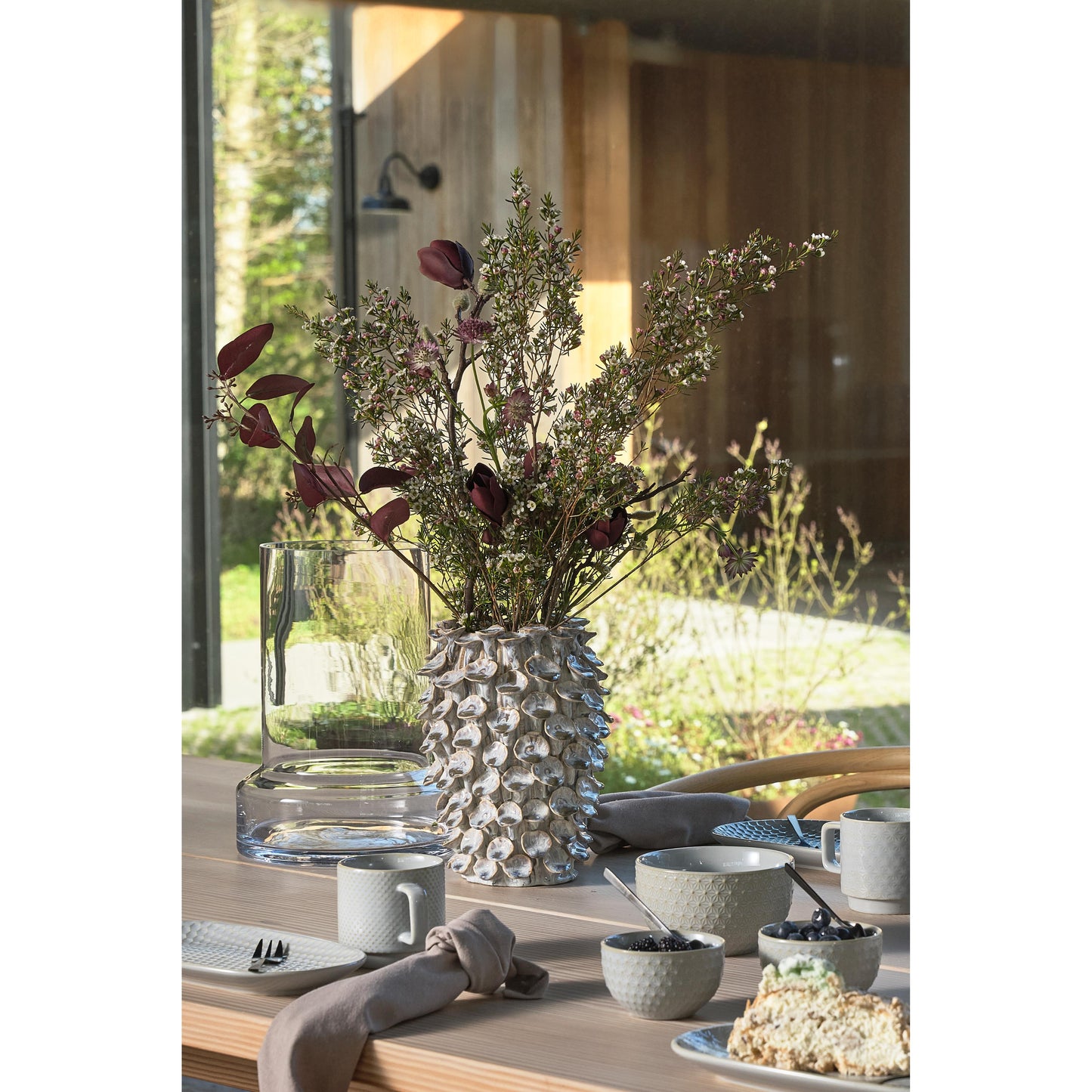 Villa Collection - Tallerken - "Elstra" Stentøj - lyseblå