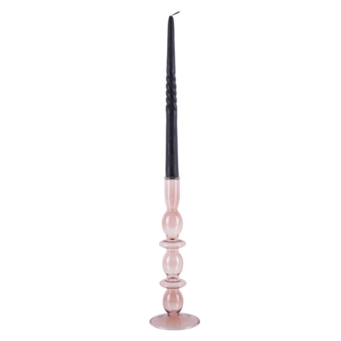 Present Time - Glass Art Bubbles - lysestage - pink