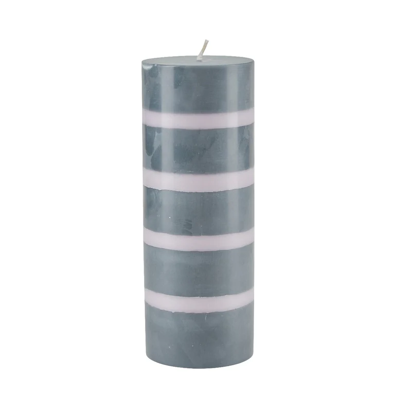 Bahne - bloklys - grøn/rosa - H:20 cm