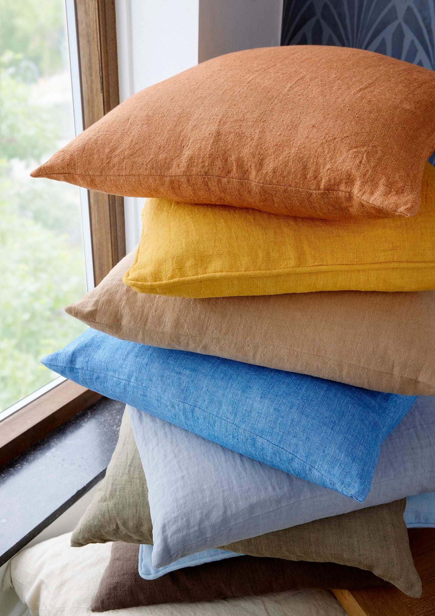 Cozy Living - Linen Cushion pudebetræk - BUTTERNUT