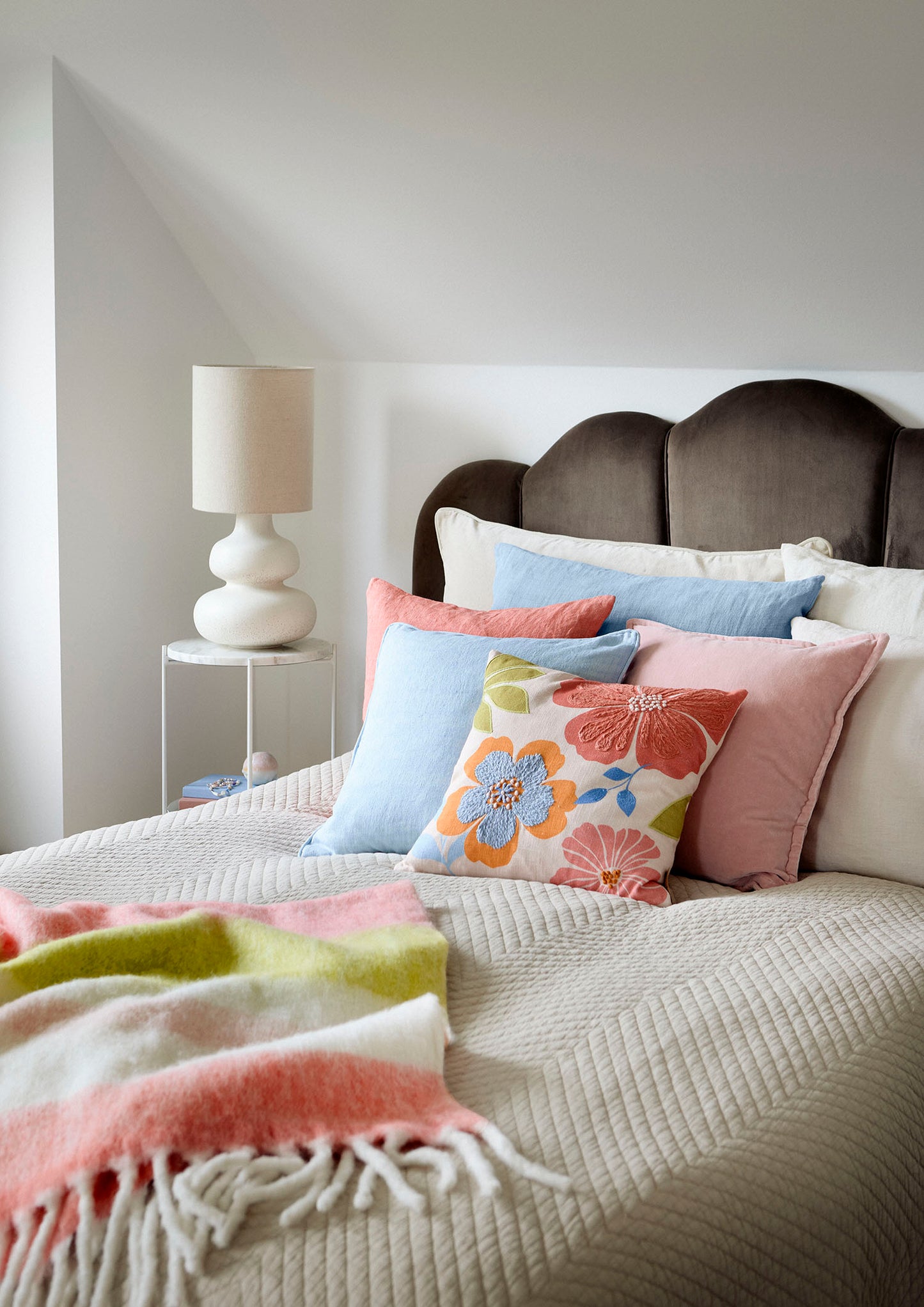 Cozy Living - Linen Cushion pudebetræk - CORAL