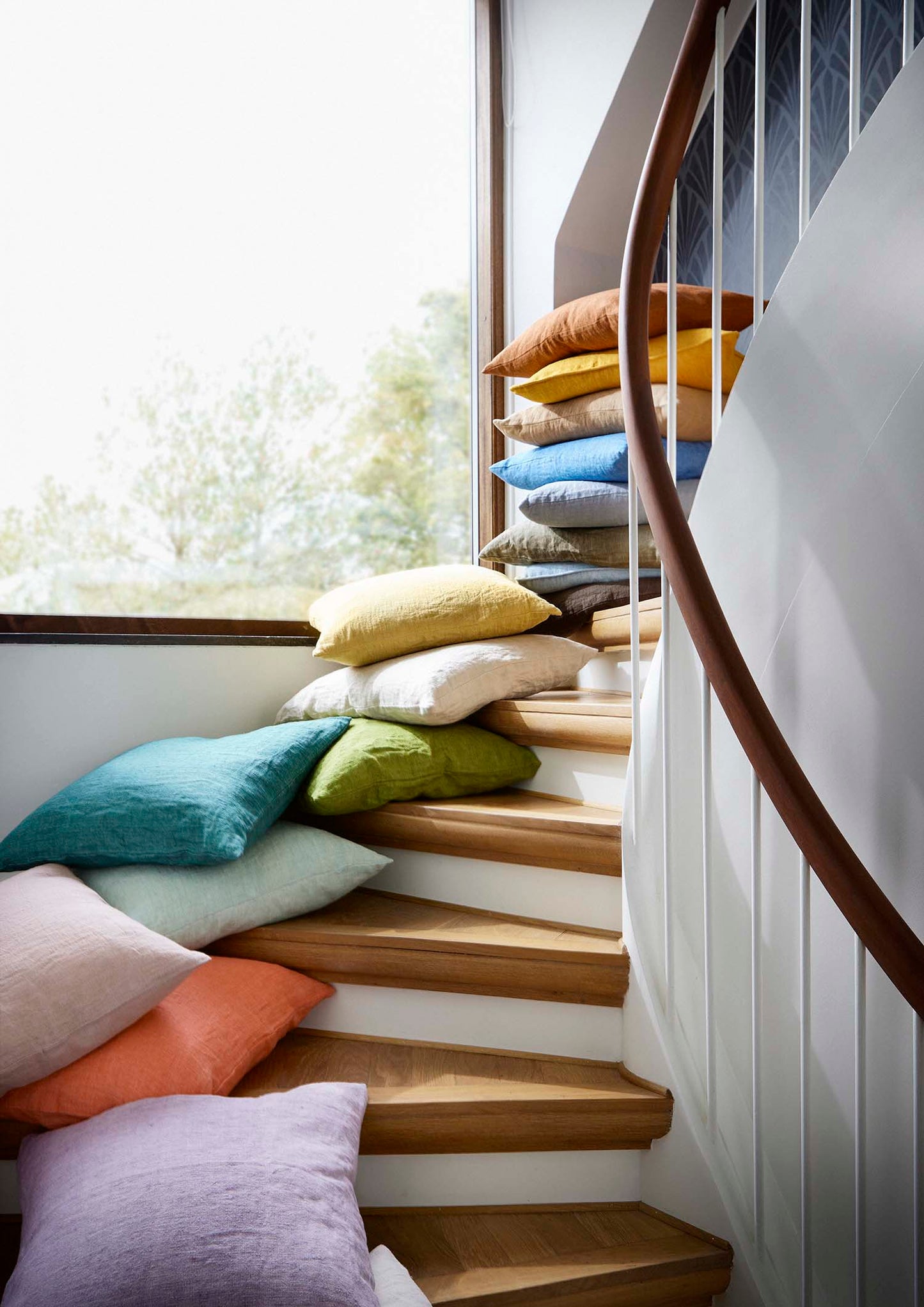 Cozy Living - Linen Cushion pudebetræk - CORAL