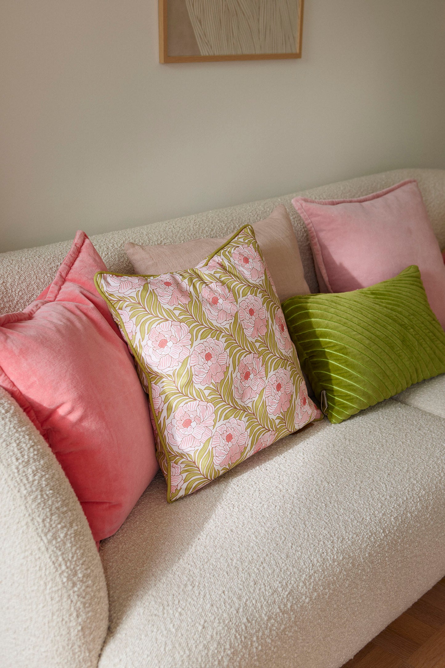 Cozy Living - Velvet Soft pudebetræk - CORAL