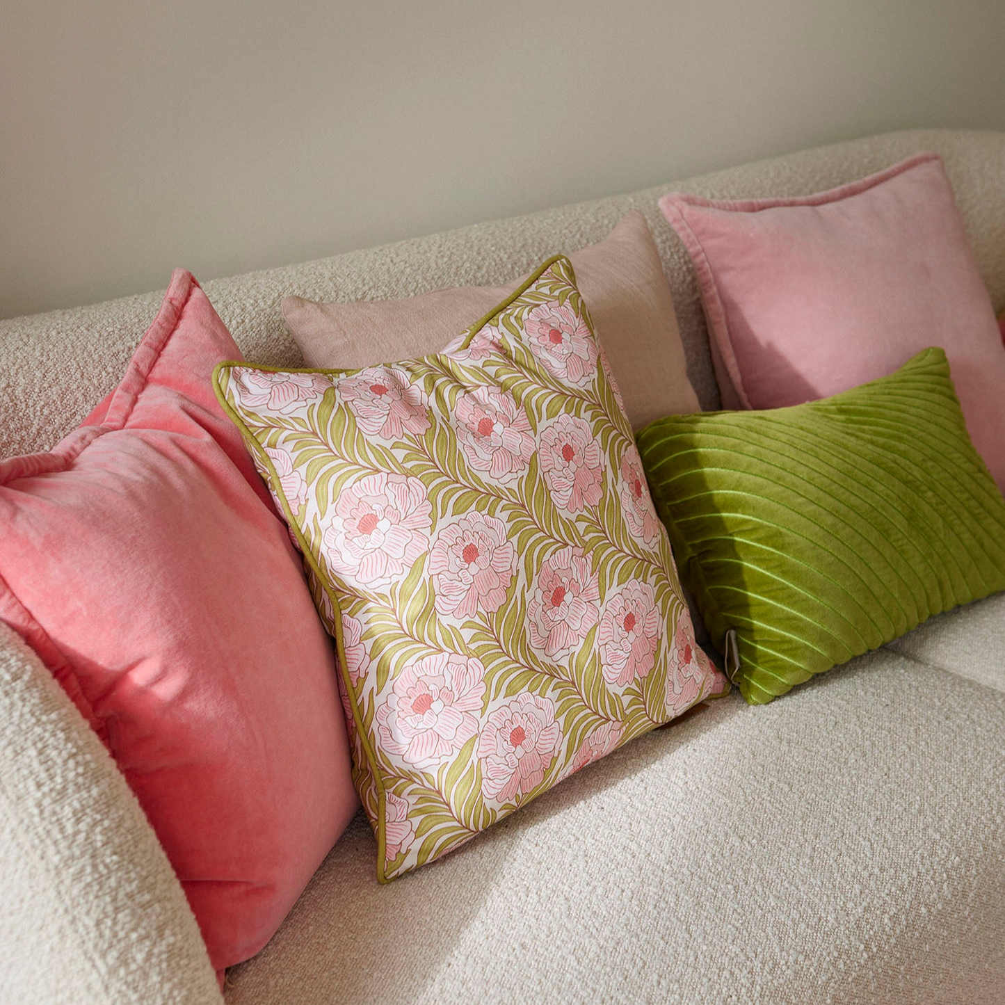 Cozy Living - Velvet Soft pudebetræk - CORAL