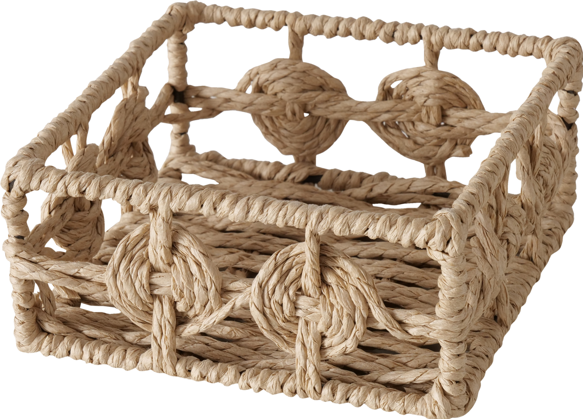 Servietholder - firkantet - 18 x 18 x 6 cm