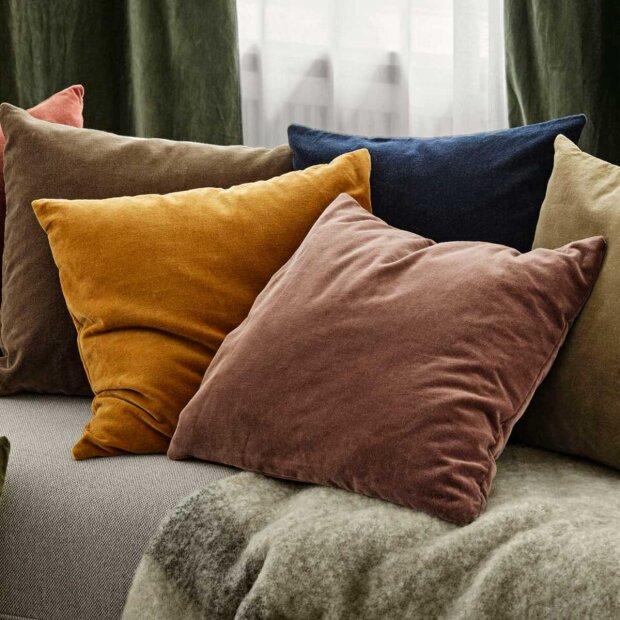 Cozy Living - Velvet Soft pudebetræk - ROYAL BLUE