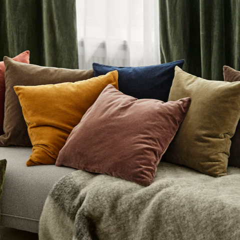 Cozy Living - Velvet Soft pudebetræk - RAISIN