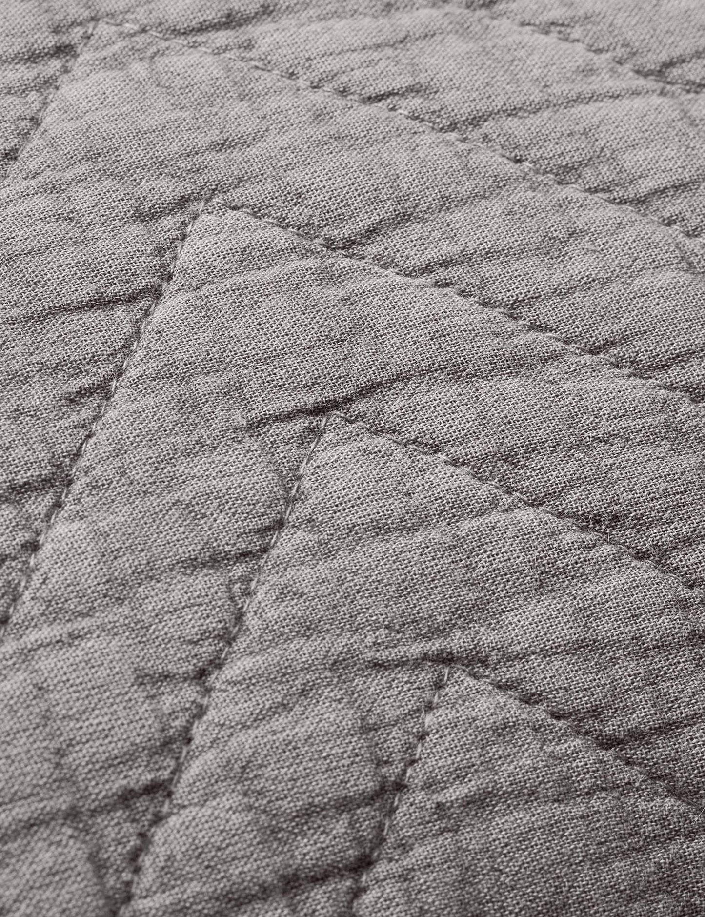 Cozy Living - Quilted pudebetræk - Bomuld - GRANITE