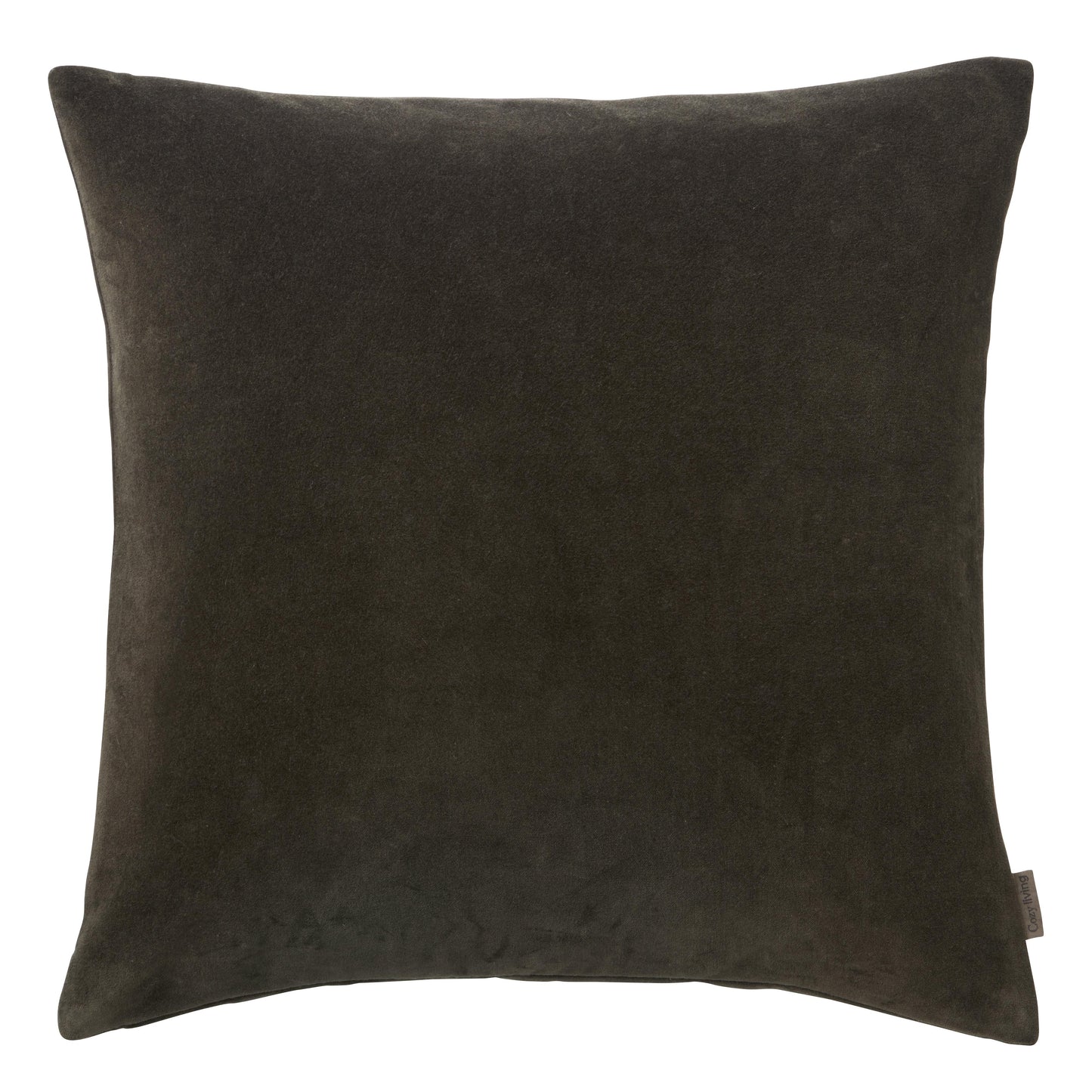 Cozy Living - Velvet Soft pudebetræk - BLACK OLIVE