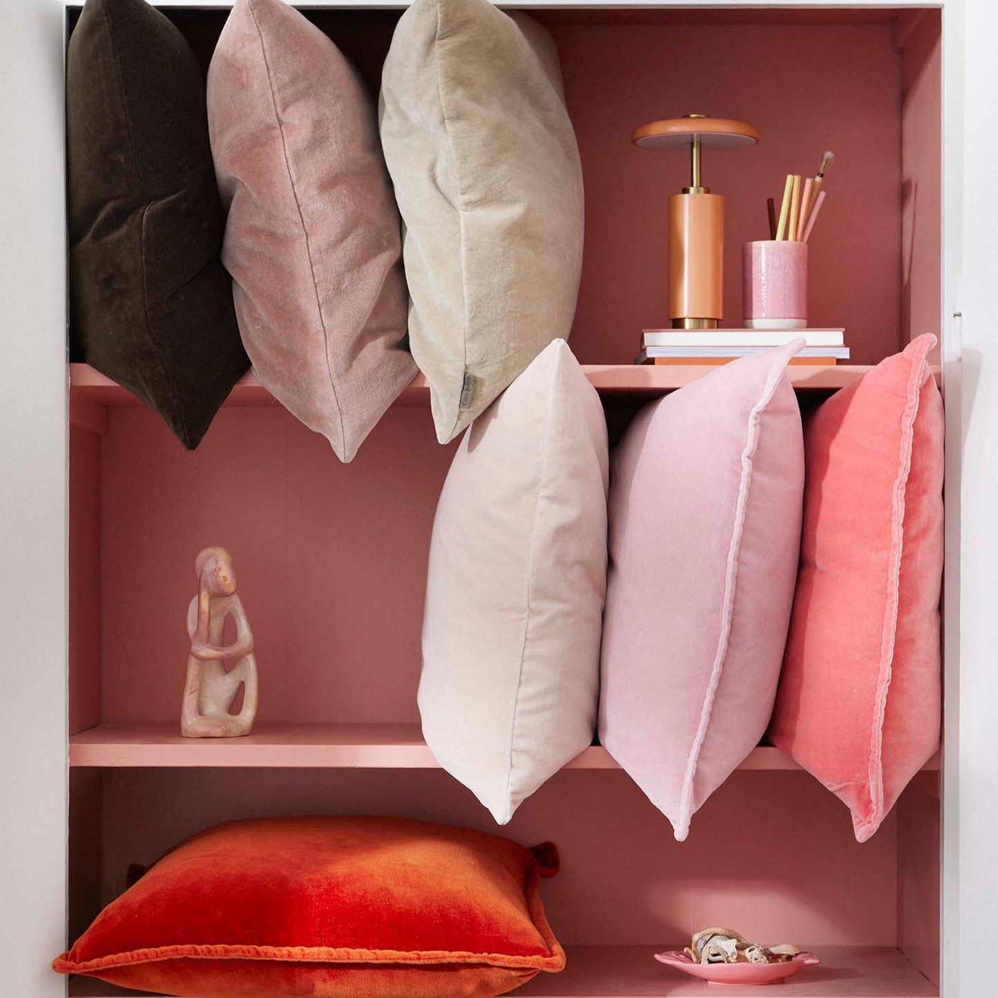 Cozy Living - Velvet Soft pudebetræk - SILVER PINK