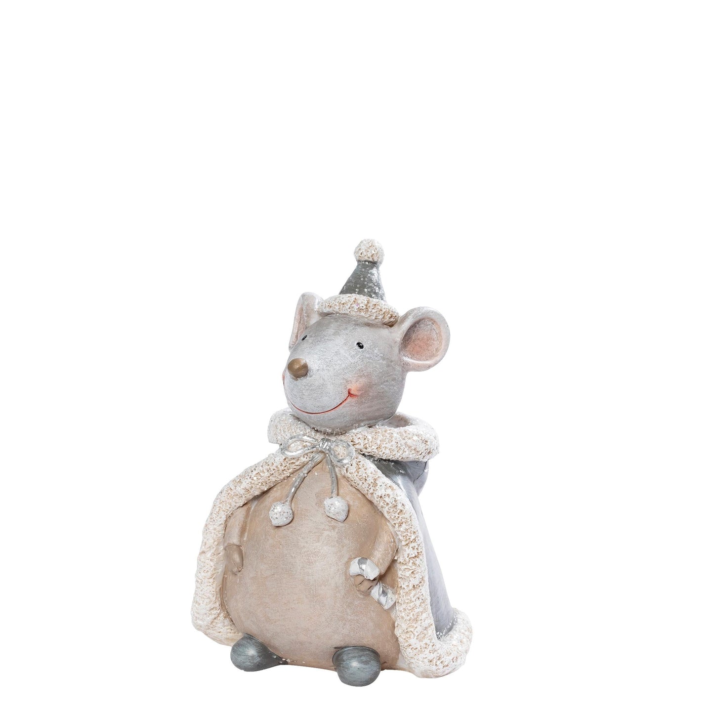 Julemus - porcelænsfigur - 13 cm x  9 cm