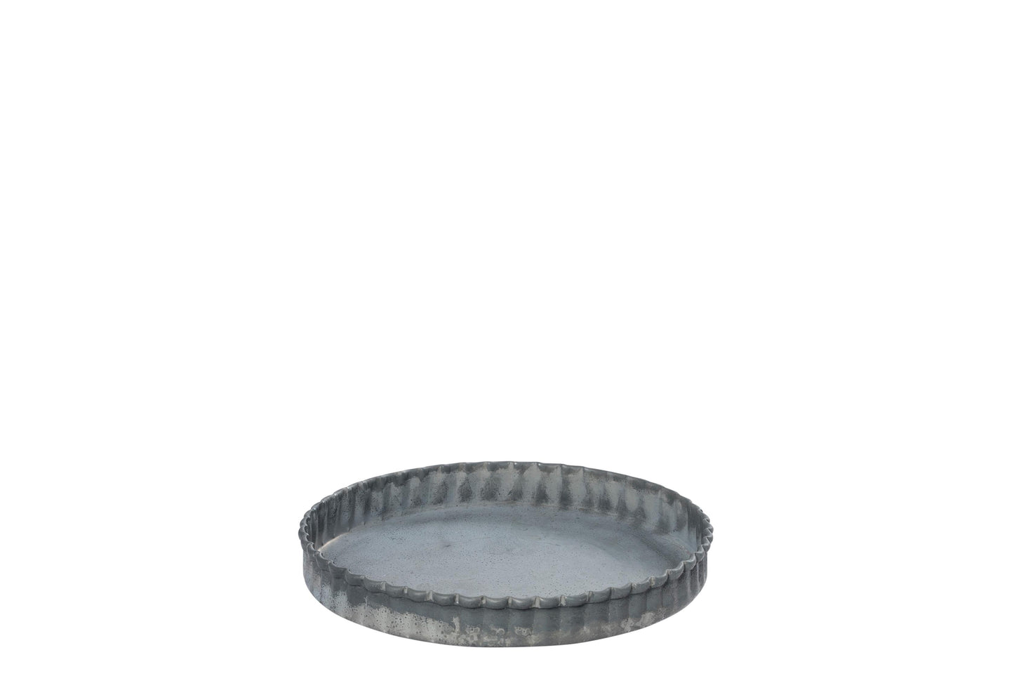 Fad - zink - grå - 13 cm