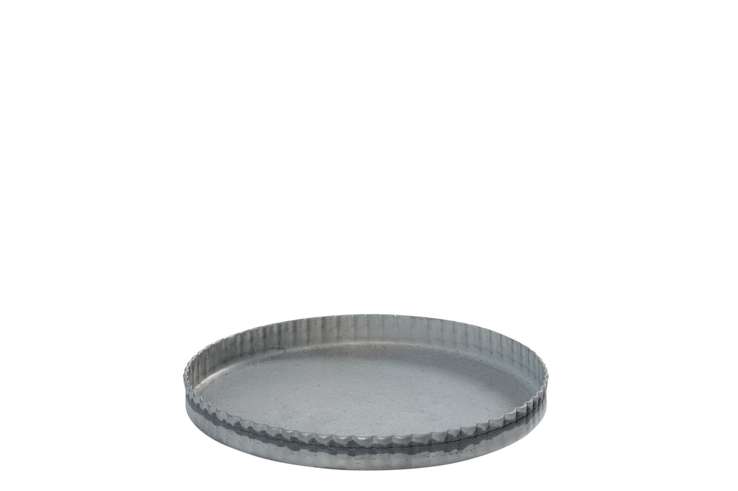 Fad - zink - grå - 16 cm
