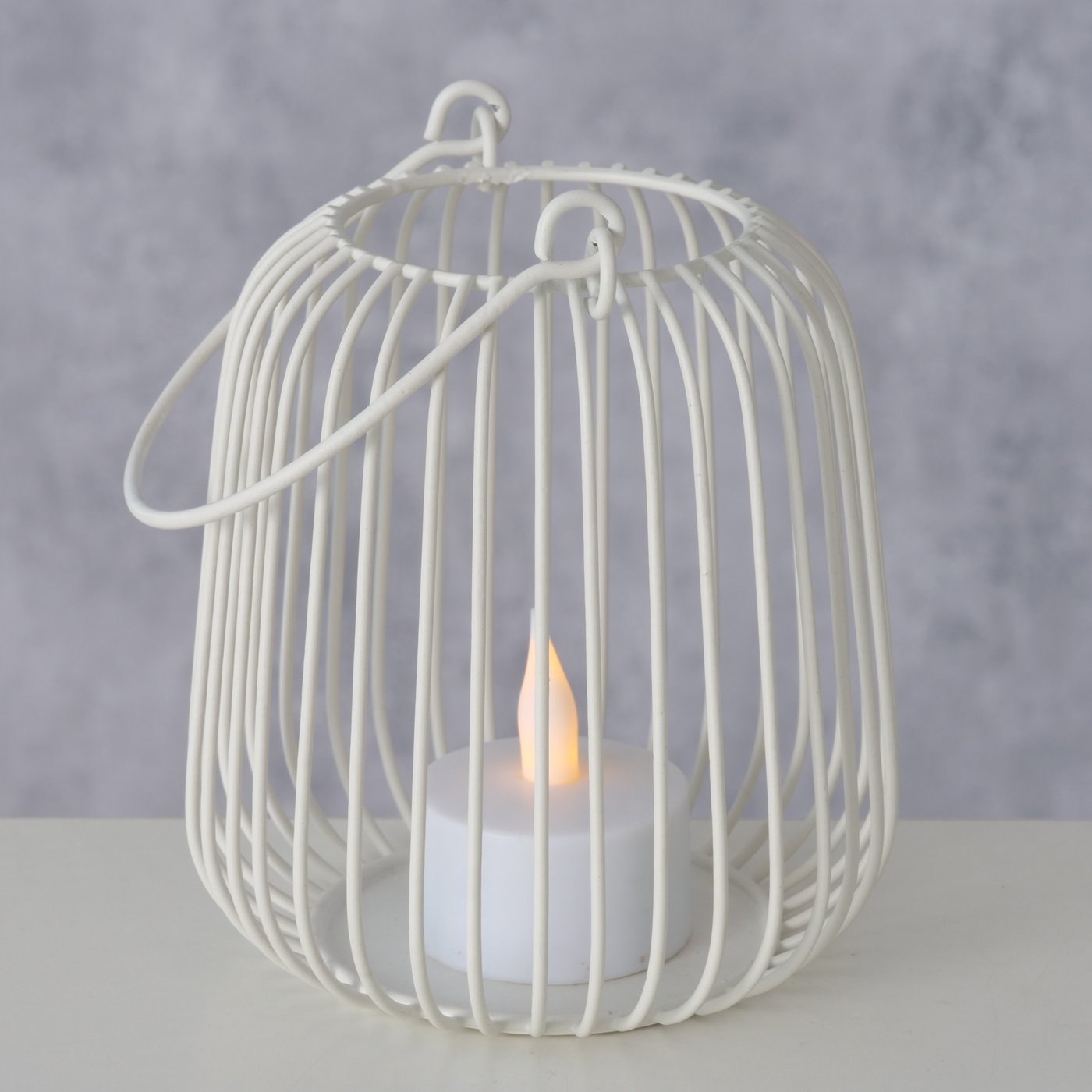 Boltze - Windlight Penny lysestage - hvid