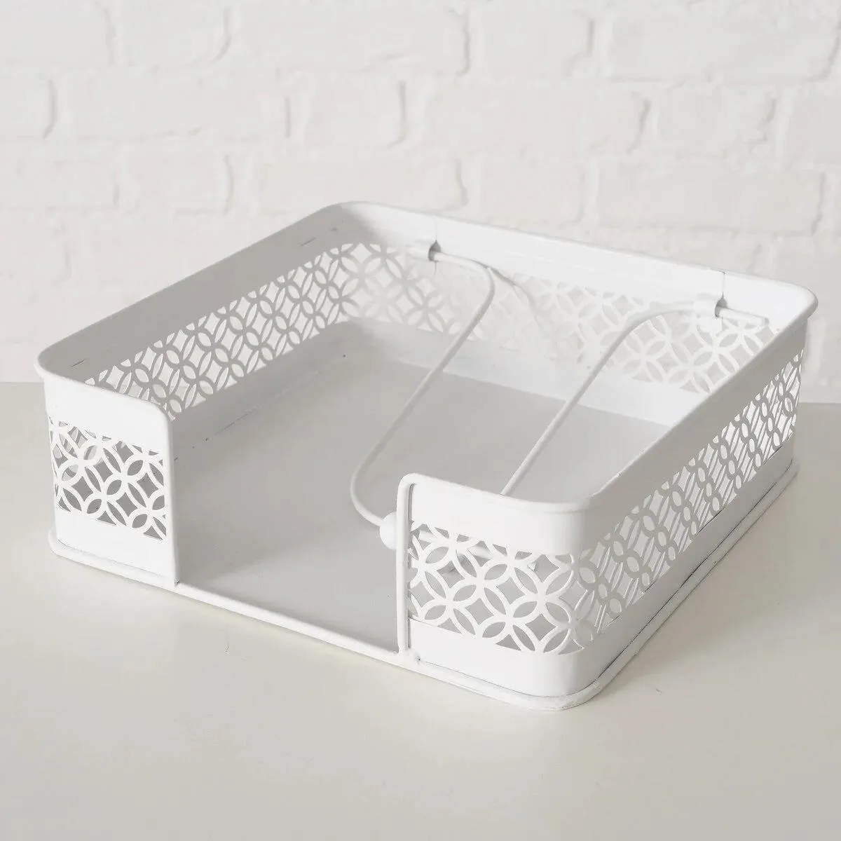 Boltze - Selim servietholder - hvid metal 1