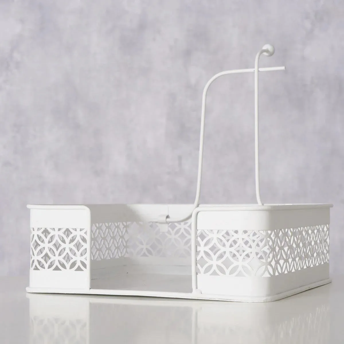 Boltze - Selim servietholder - hvid metal 2