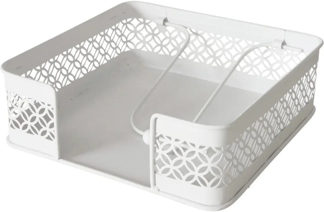 Boltze - Selim servietholder - hvid metal 3