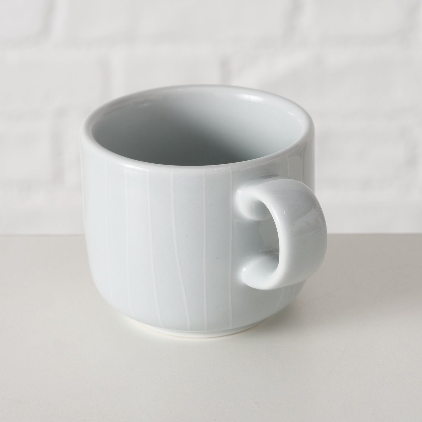 Boltze - espressokop m.underkop - grå porcelæn