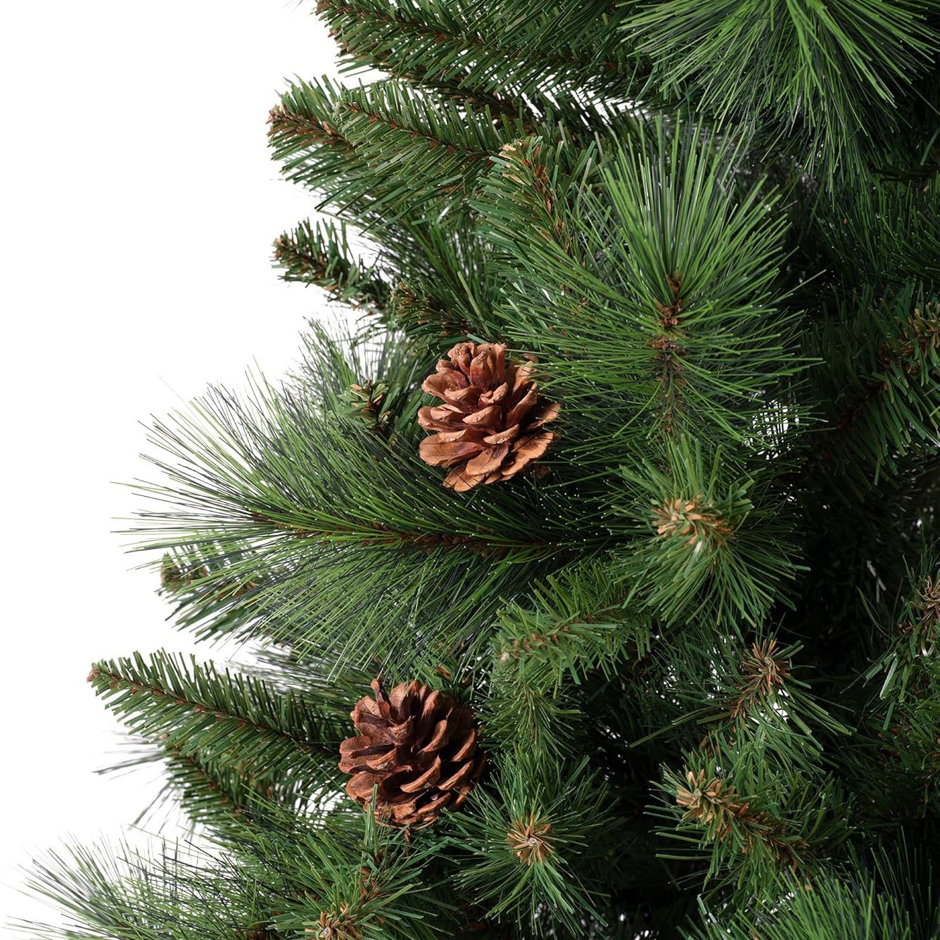 Everlands - kunstigt juletræ m. kogler - 150 cm x 84 cm_2
