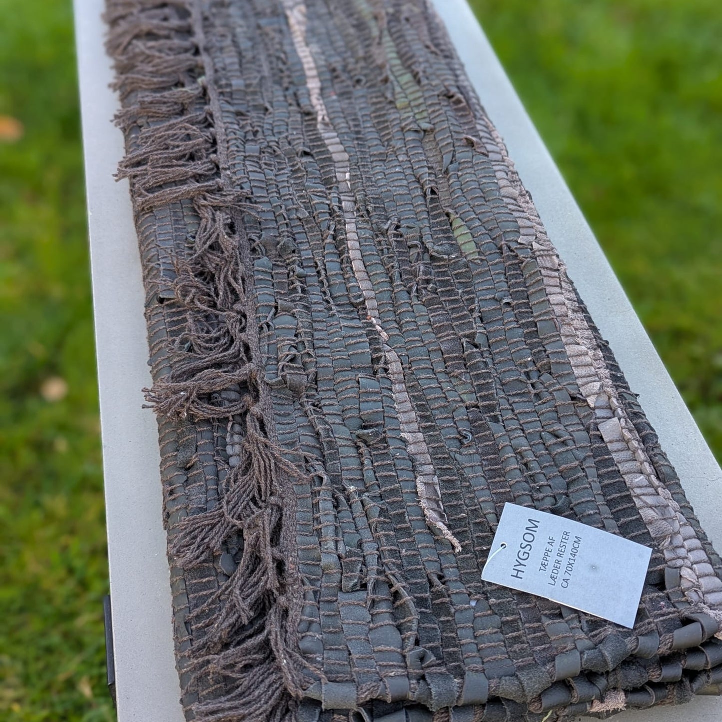 Gulvtæppe - læder - 70 cm x 140 cm_4