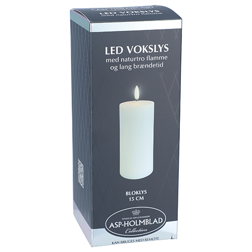 ASP HOLMBLAD - LED Vokslys - Hvid