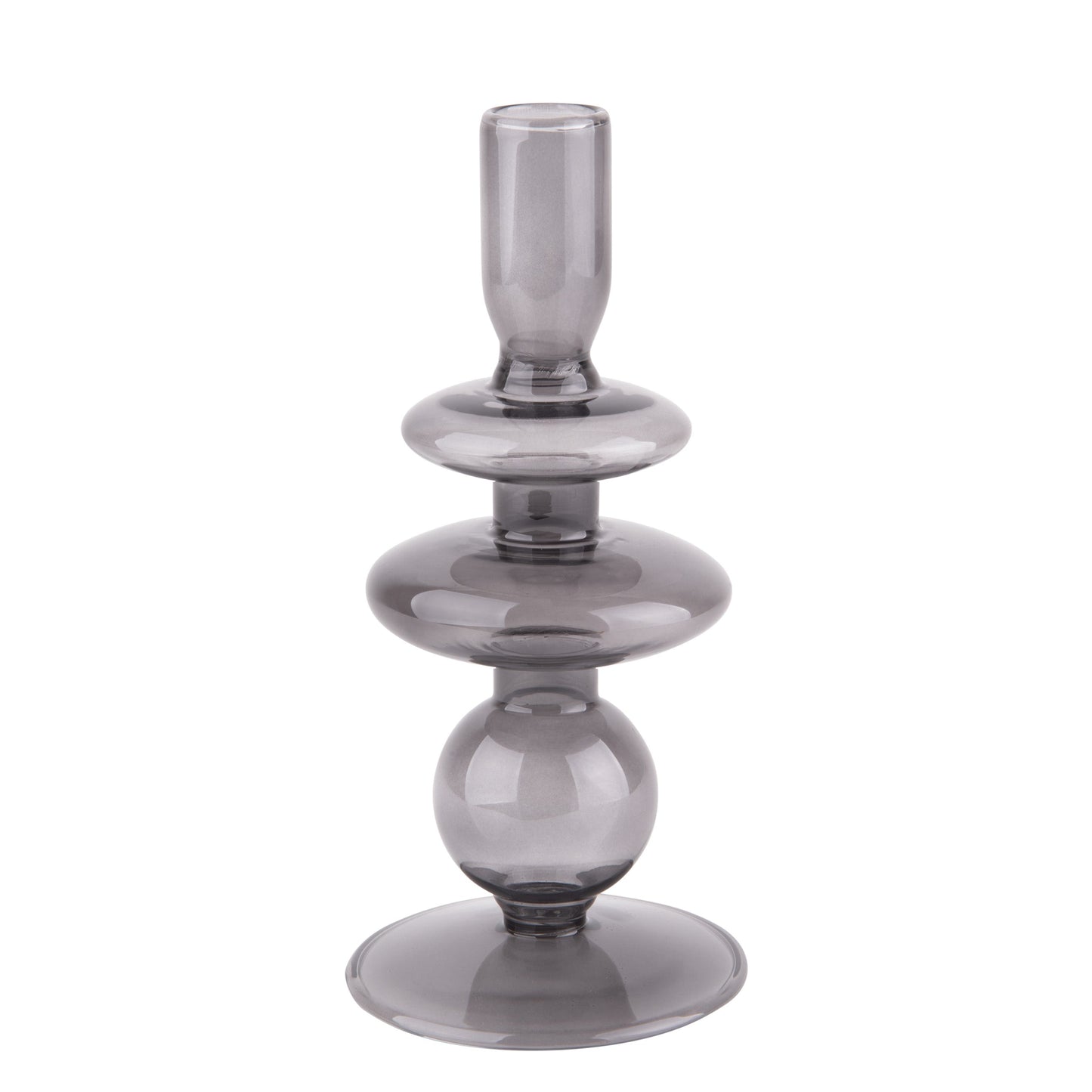 Present Time - lysestage - sort glas