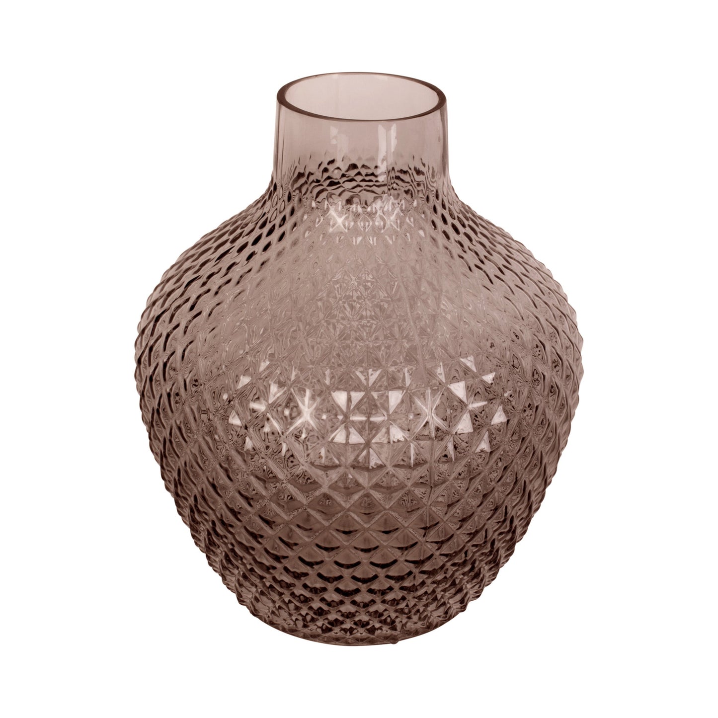 Present Time - Vase - Glas - Brun