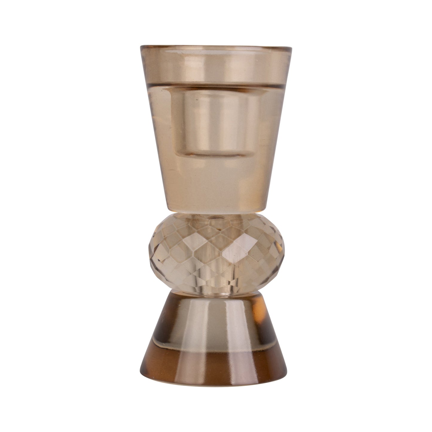 Present Time - lysestage - glas - brun