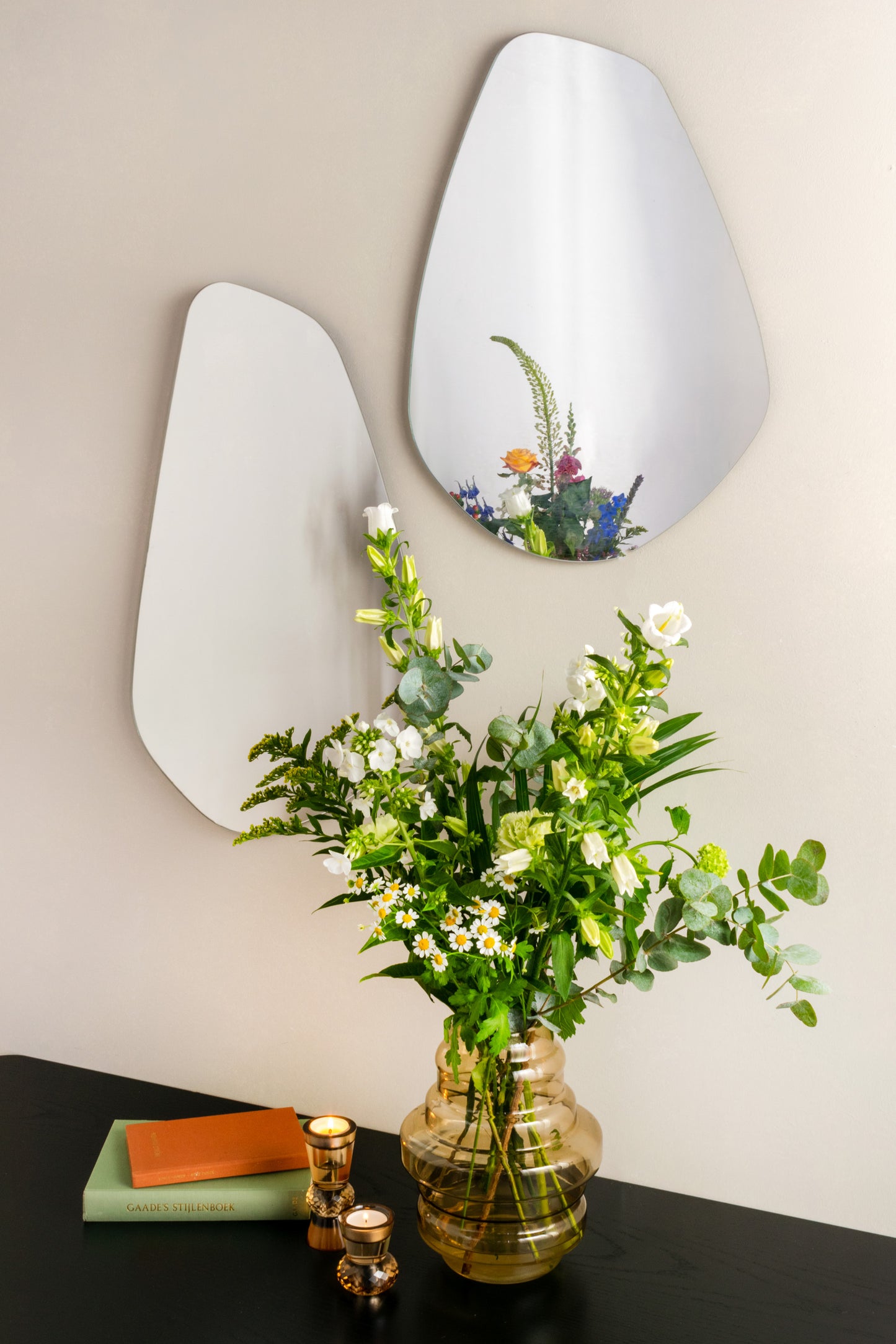 Present Time - lysestage - glas - brun