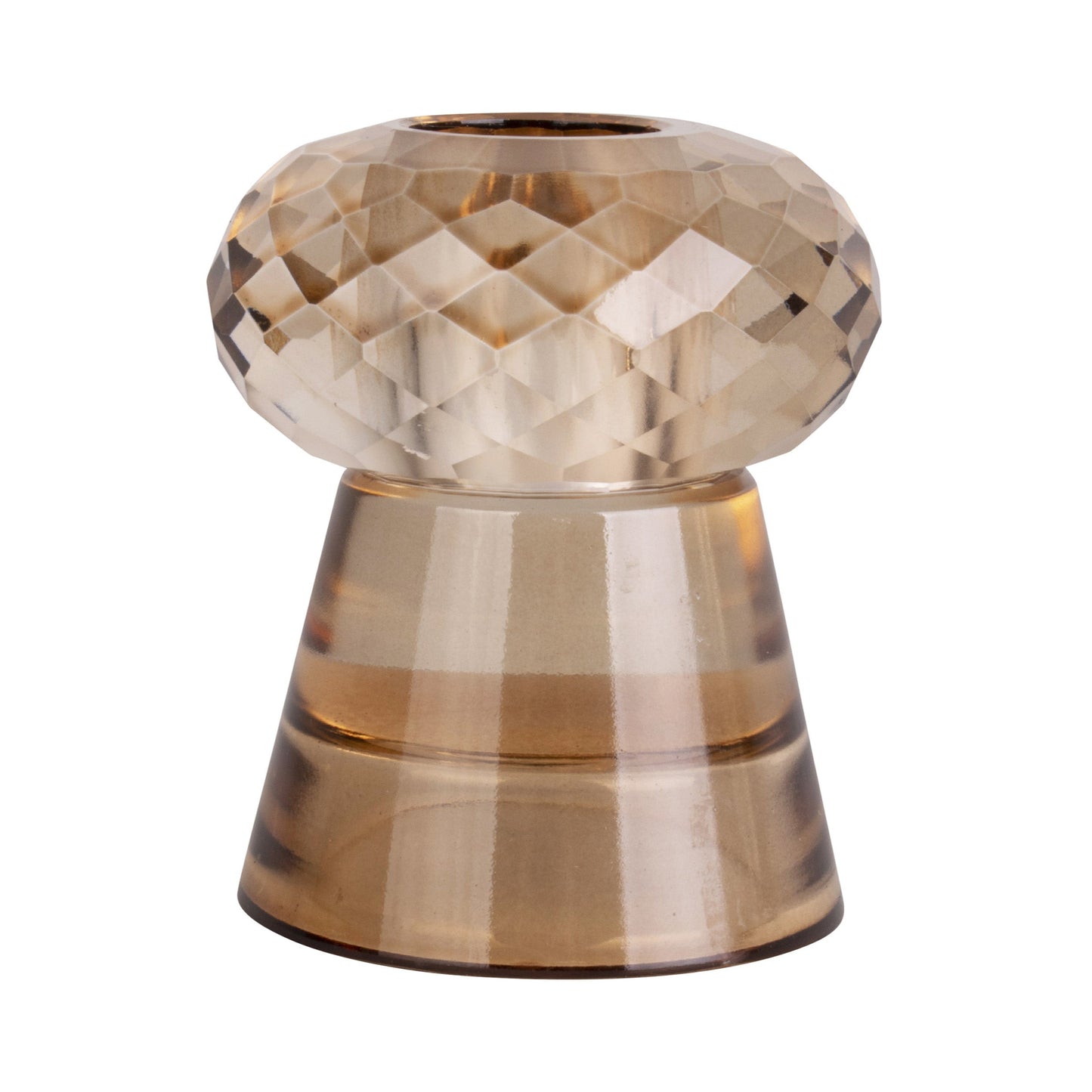 Present Time - lysestage - glas - brun