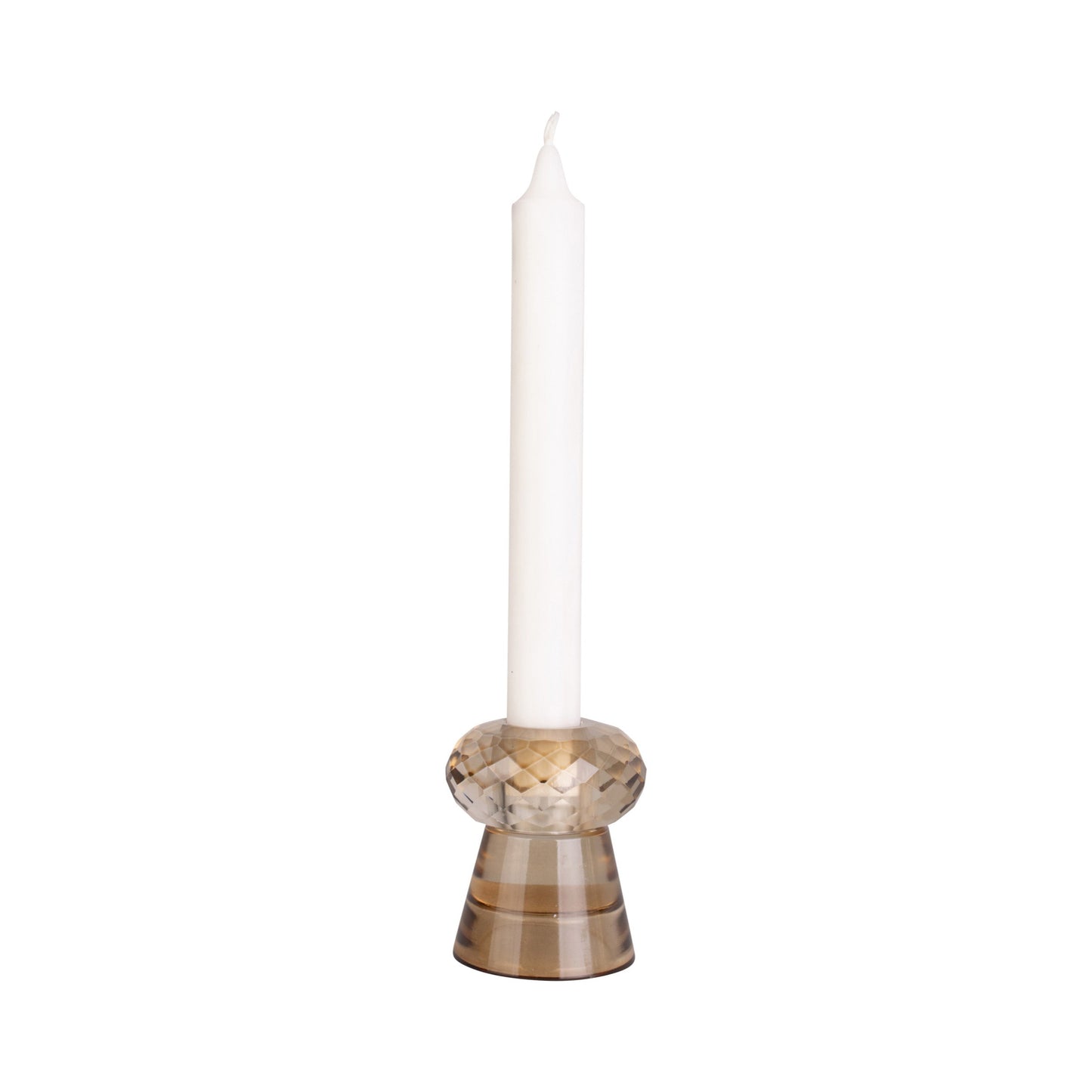 Present Time - lysestage - glas - brun