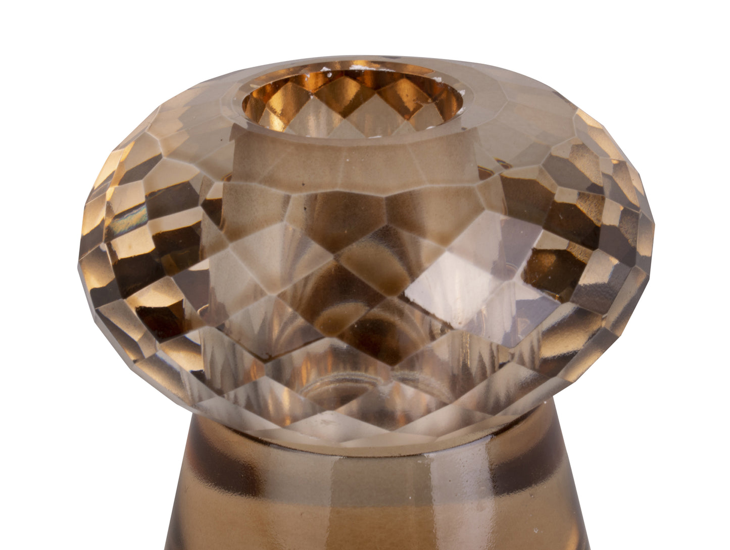 Present Time - lysestage - glas - brun