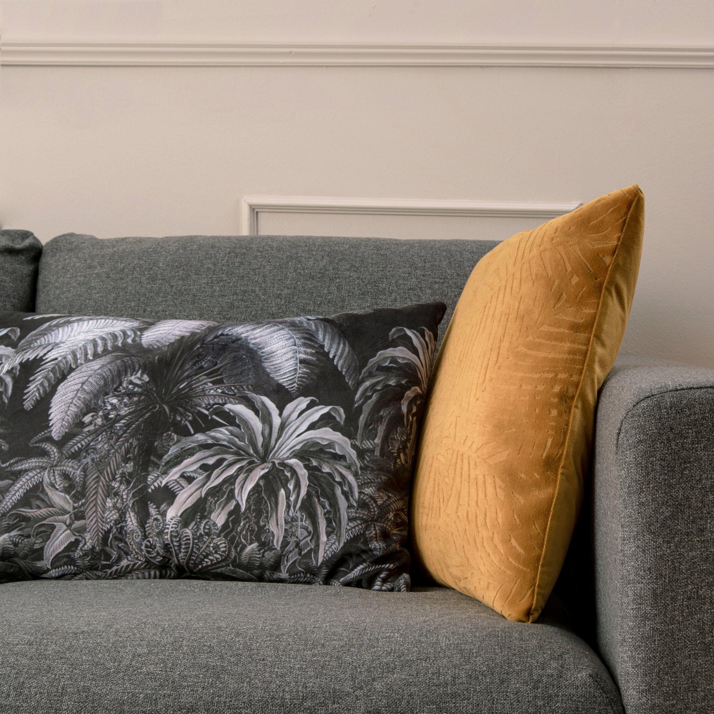 Sofapude - sort - junglemotiv_8