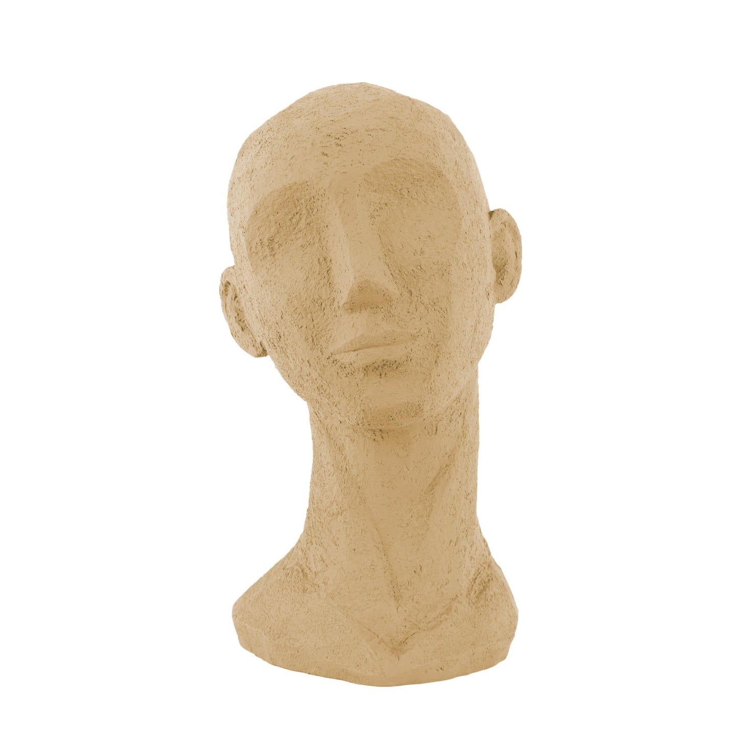 Statue af ansigt - lysebrunt_2