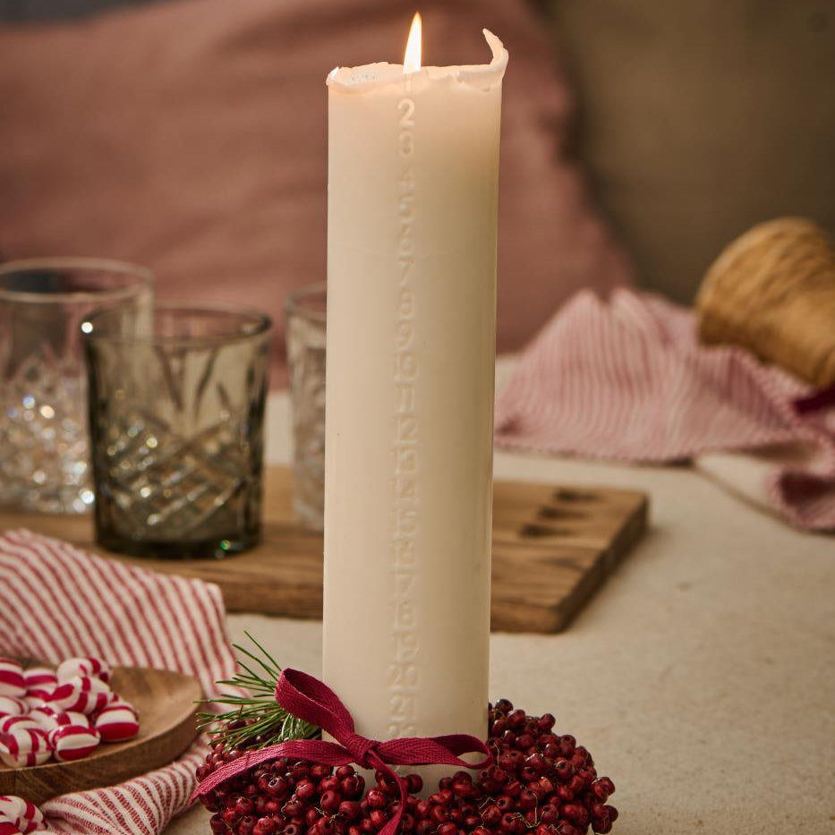 Ib Laursen -  kalenderlys - H: 30 cm