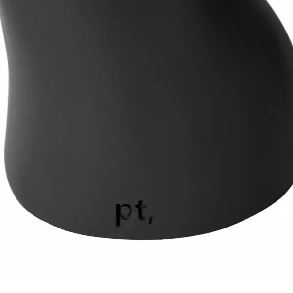 Sort vase - H: 33 cm B: 12,5 cm Ø 3 cm