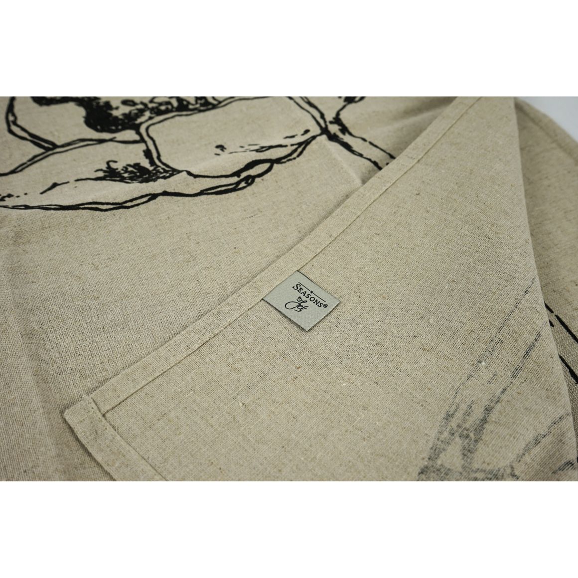 Viskestykke 2-pak - beige - 100% hør