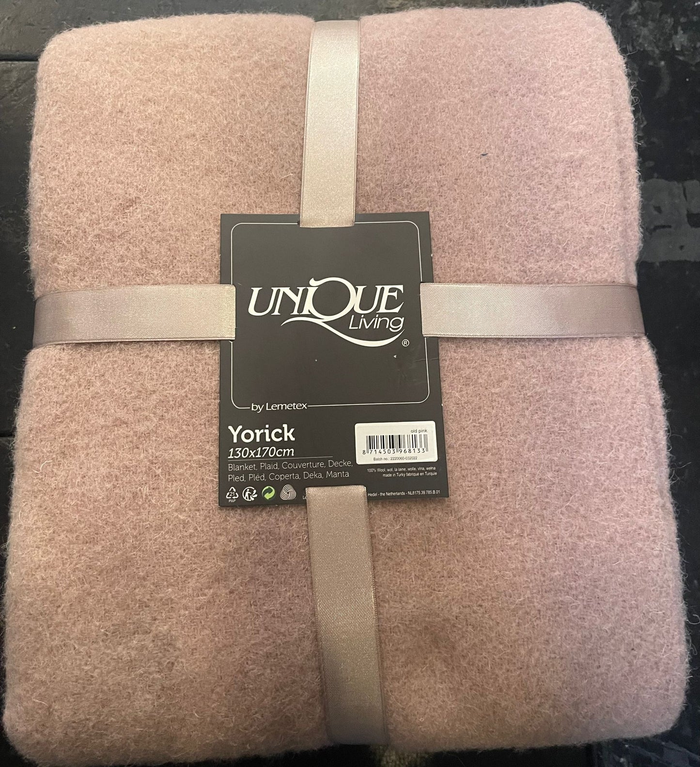 Unique Living -Plaid Yorick - Old Pink