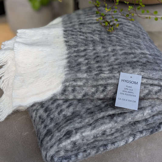 Hygsom - plaid - sort/hvid mønster