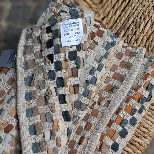 Gulvtæppe - læder - 70 x 140 cm