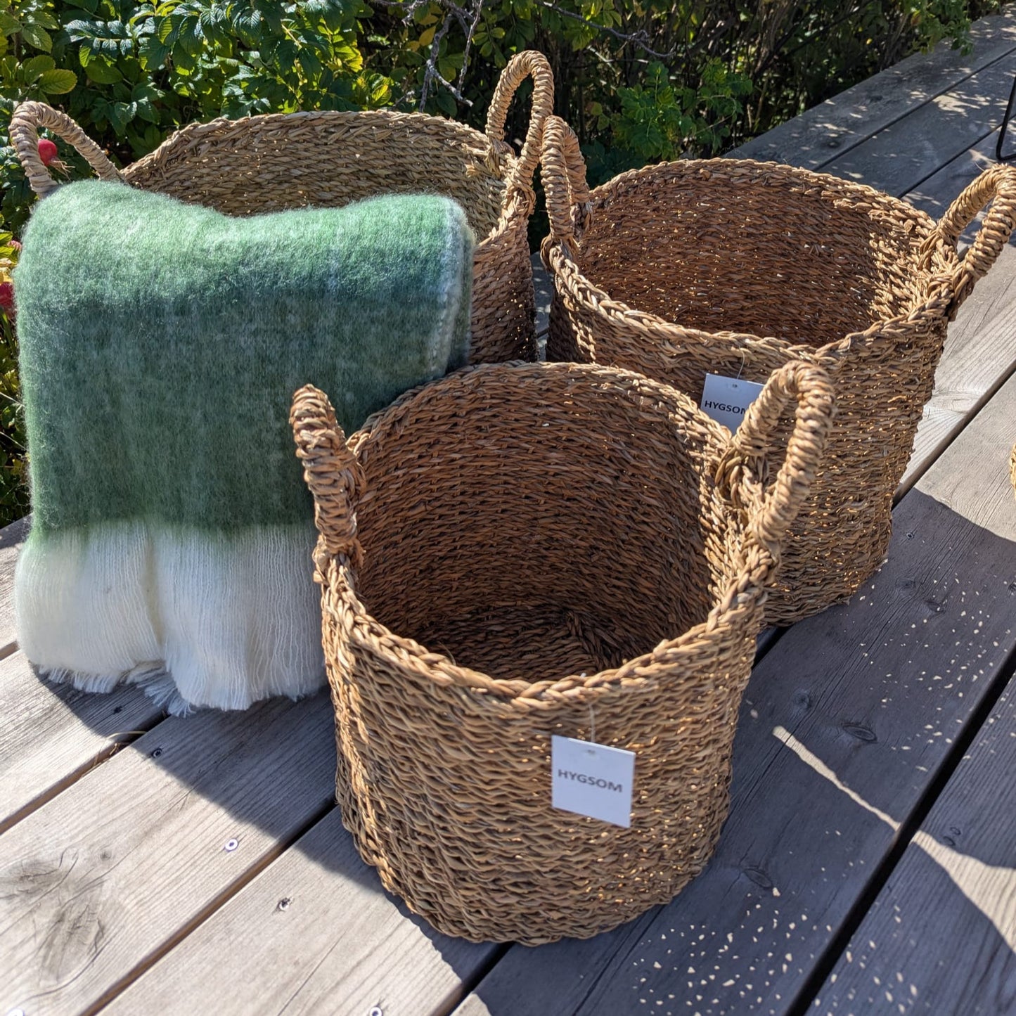 Kurvesæt - 3 stk - søgræs - rund cylinder - høje