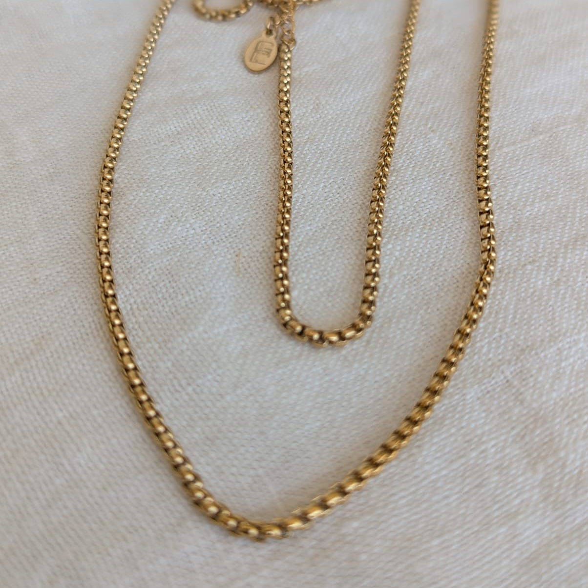 Gade & Juul - Halskæde - 95 cm - Kirurgisk Stål - Guld look - Max