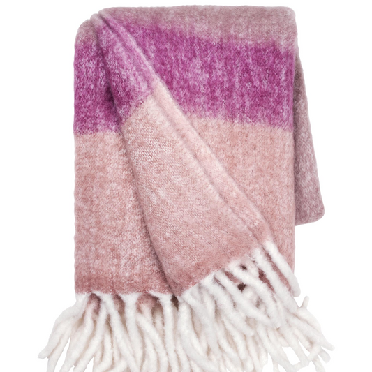 cozy living - plaid - malthea throw - striped rouge